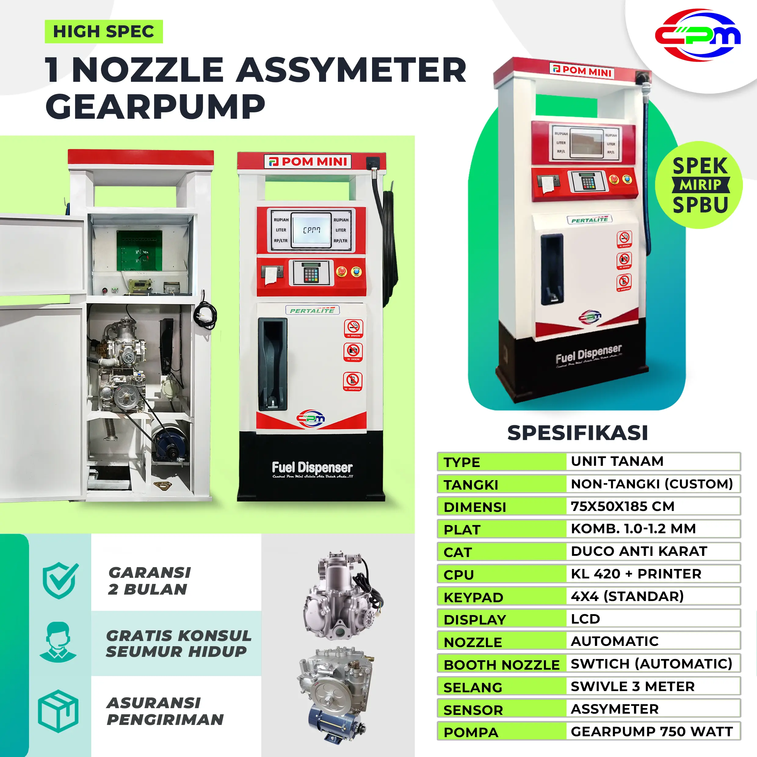 Rv 1 N Assymeter Gearpump -